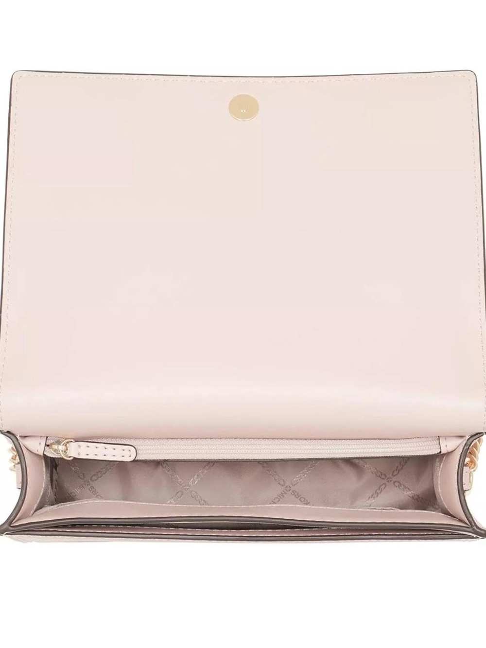 Michael Kors Pale Pink Saffiano Leather Chain Crossbody - Picture 3 of 14